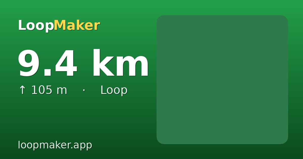 Map of Valkenberg 9.4 km loop