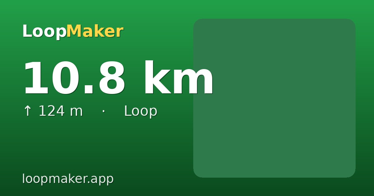 Map of Run 10.8 km