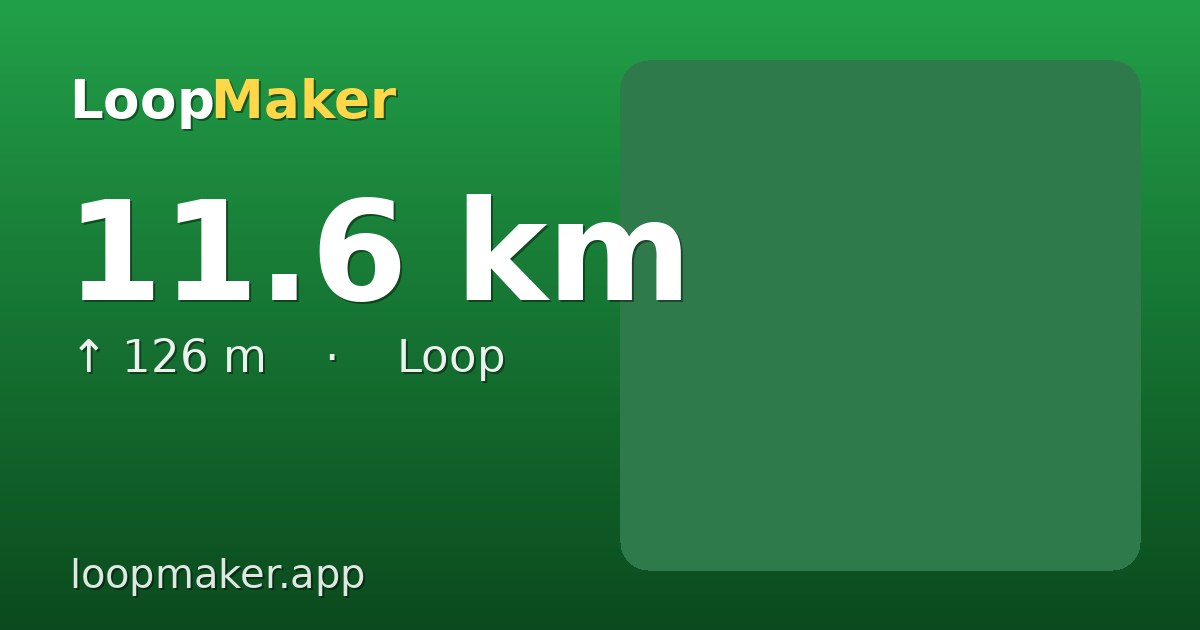 Map of Stadswandelpark 12 km loop