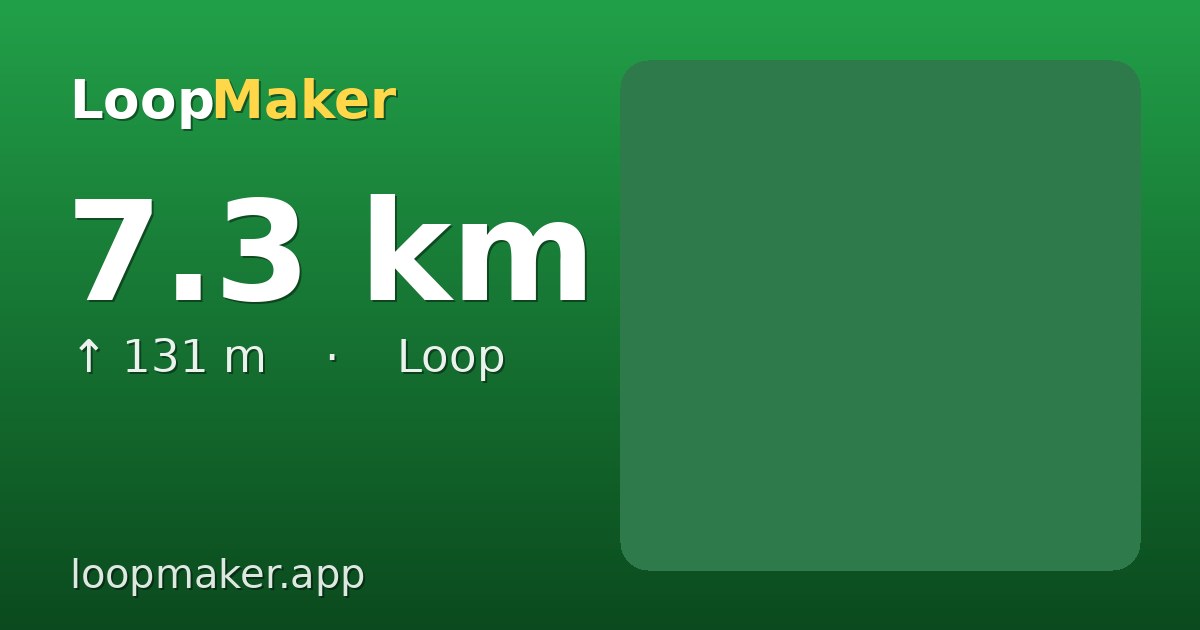 Map of Park Sonsbeek 7.3 km loop