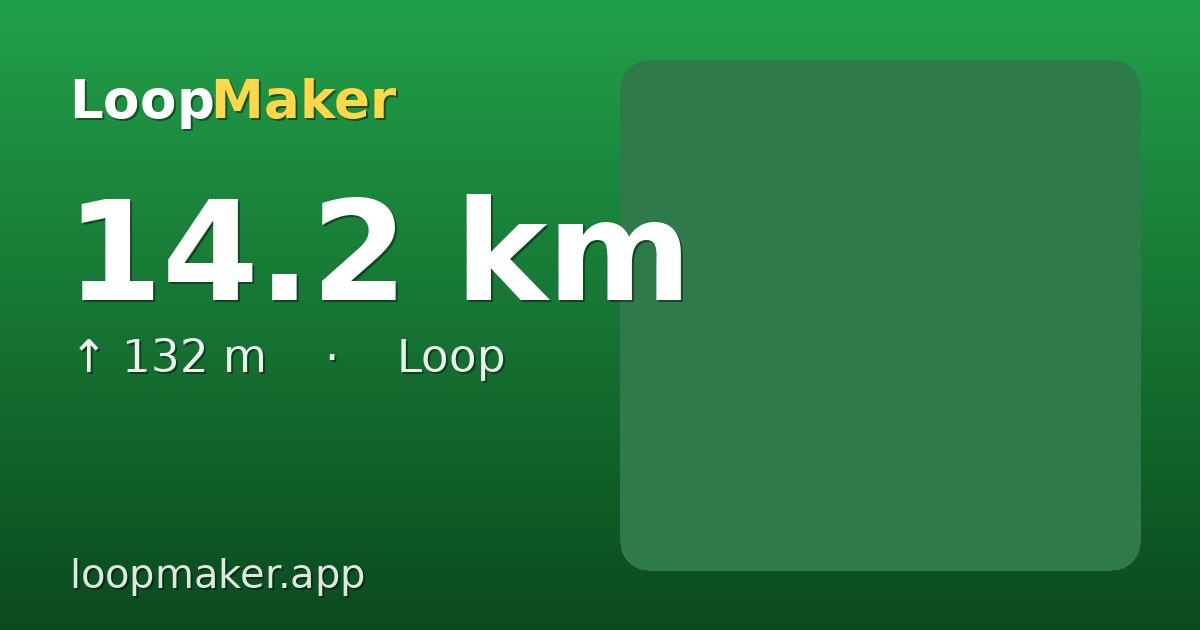 Map of Leijpark 14.2 km loop
