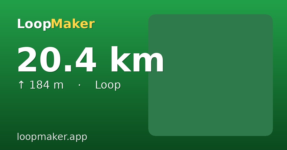 Map of Wilhelminapark half marathon loop