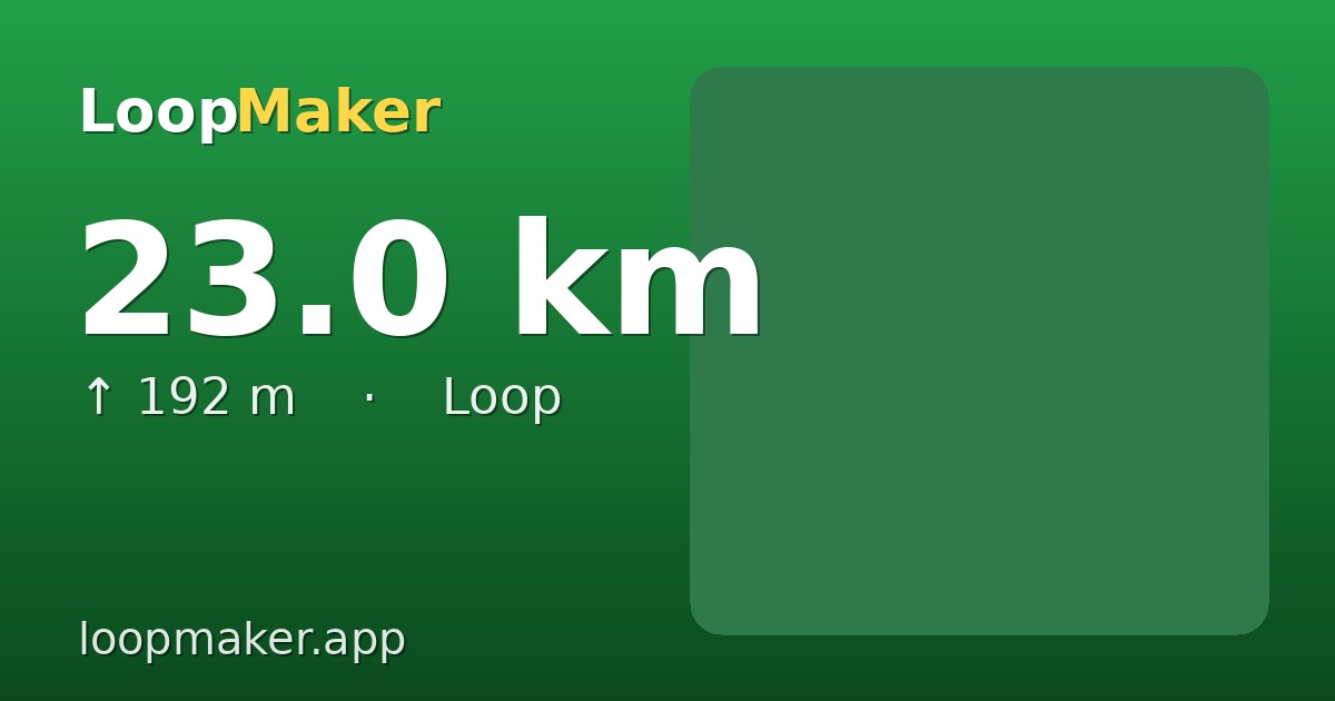 Map of Westbroekpark 23.0 km loop