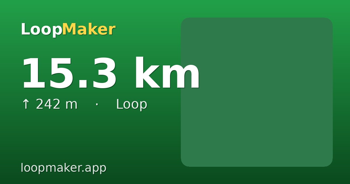 Map of Park Sonsbeek 15 km loop