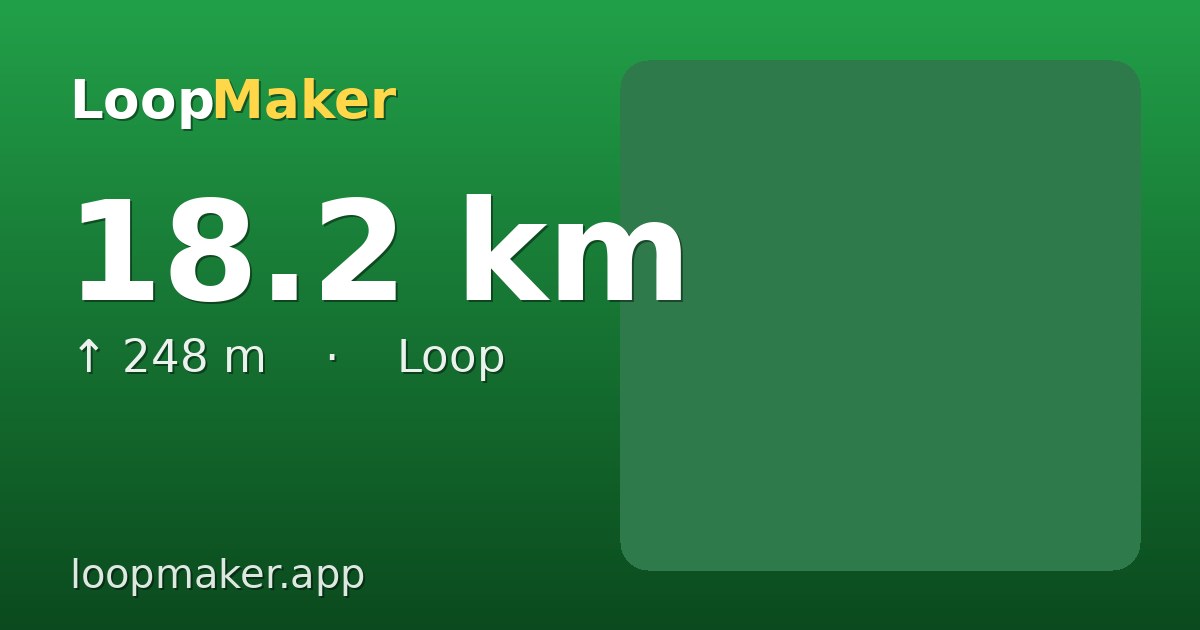 Map of Park Sonsbeek 18.2 km loop