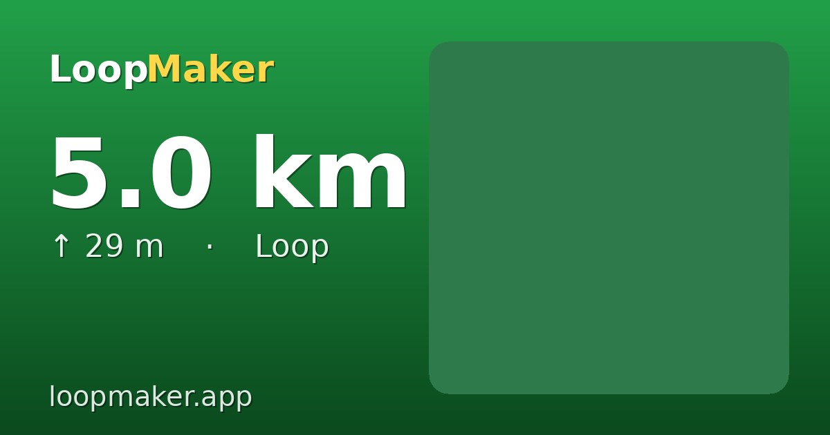 Map of Haarlemmerhout 5 km loop