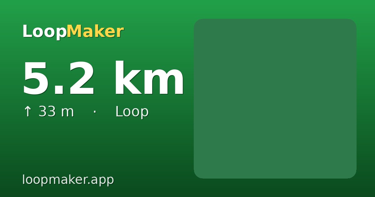 Map of Kralingse Plas 5 km loop
