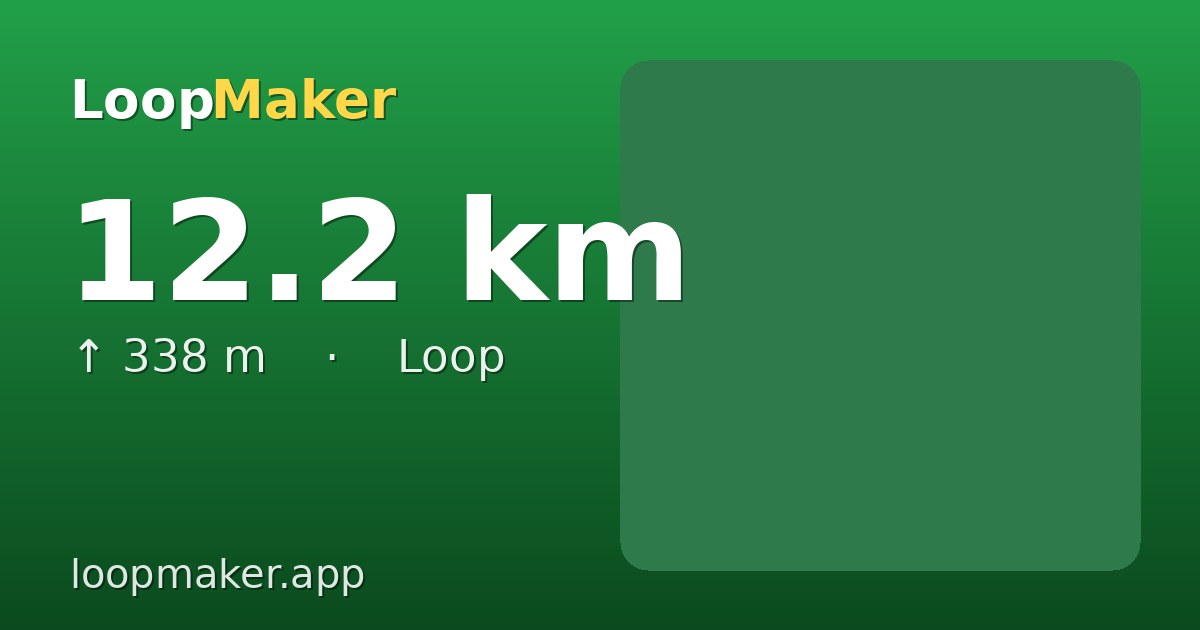 Map of Run 12.2 km
