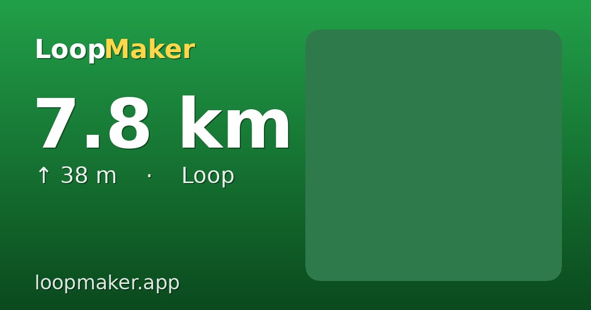 Map of Weerwater 8 km out-and-back