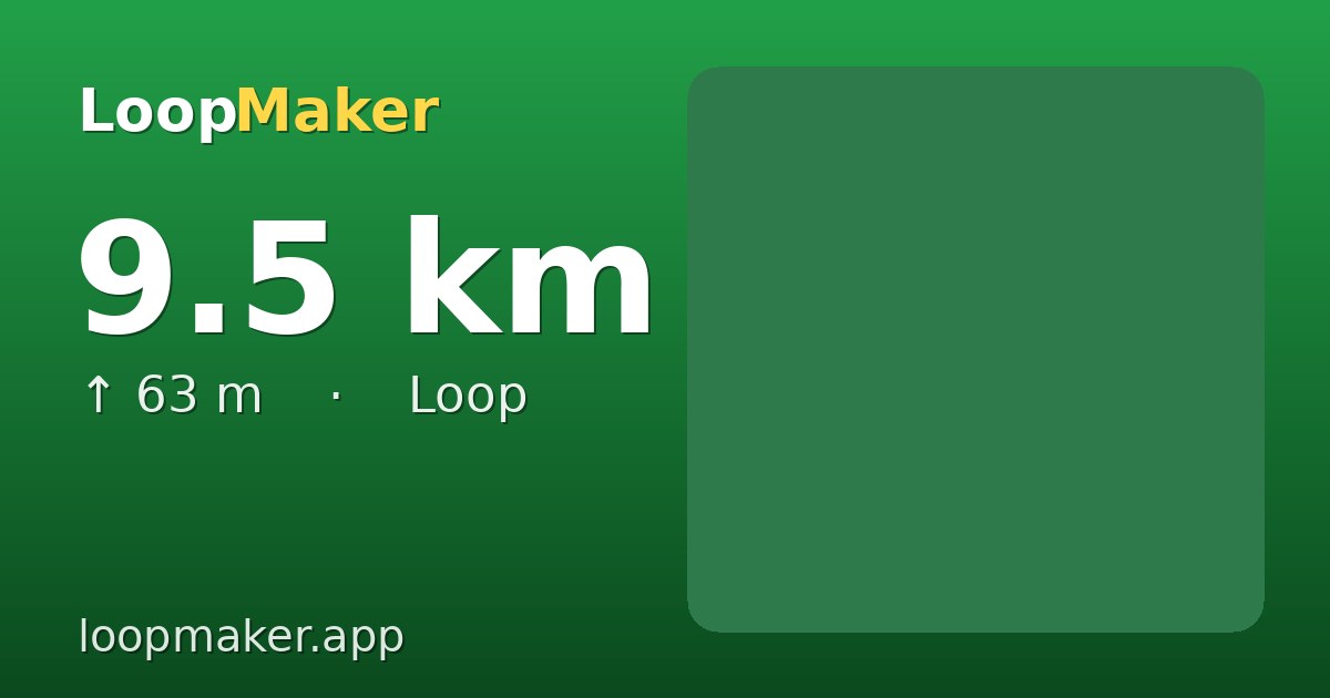 Map of Haarlemmerhout 9.5 km loop