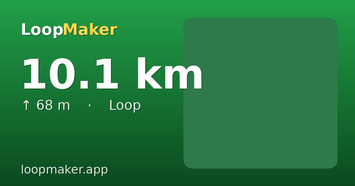 Map of Wilhelminapark 10 km loop
