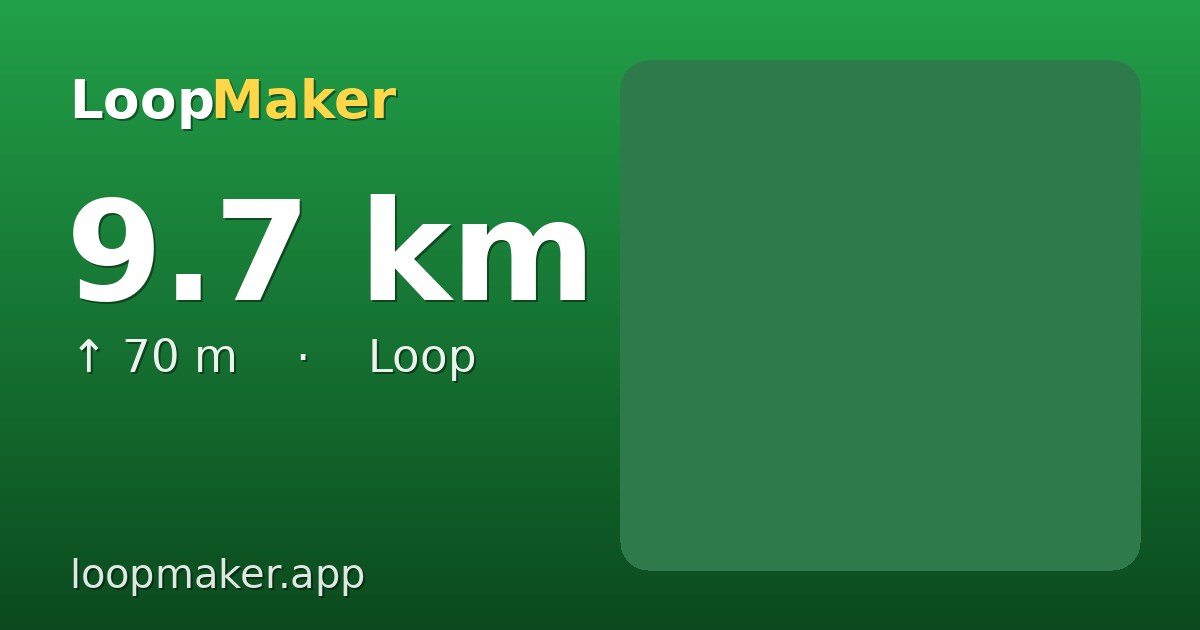 Map of Goffertpark 10 km loop