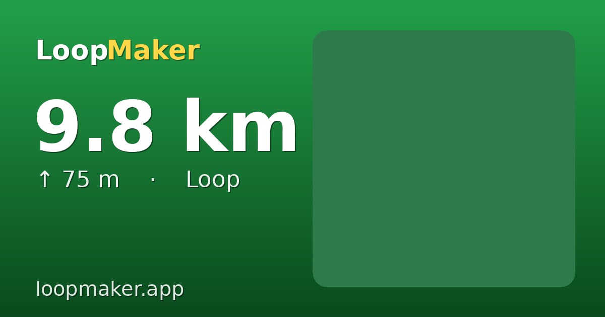 Map of Vondelpark 10 km loop