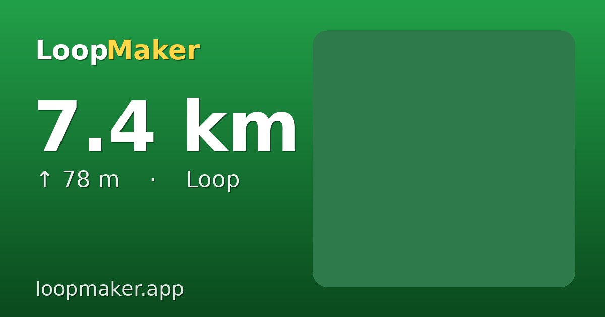Map of Westbroekpark 7.4 km loop