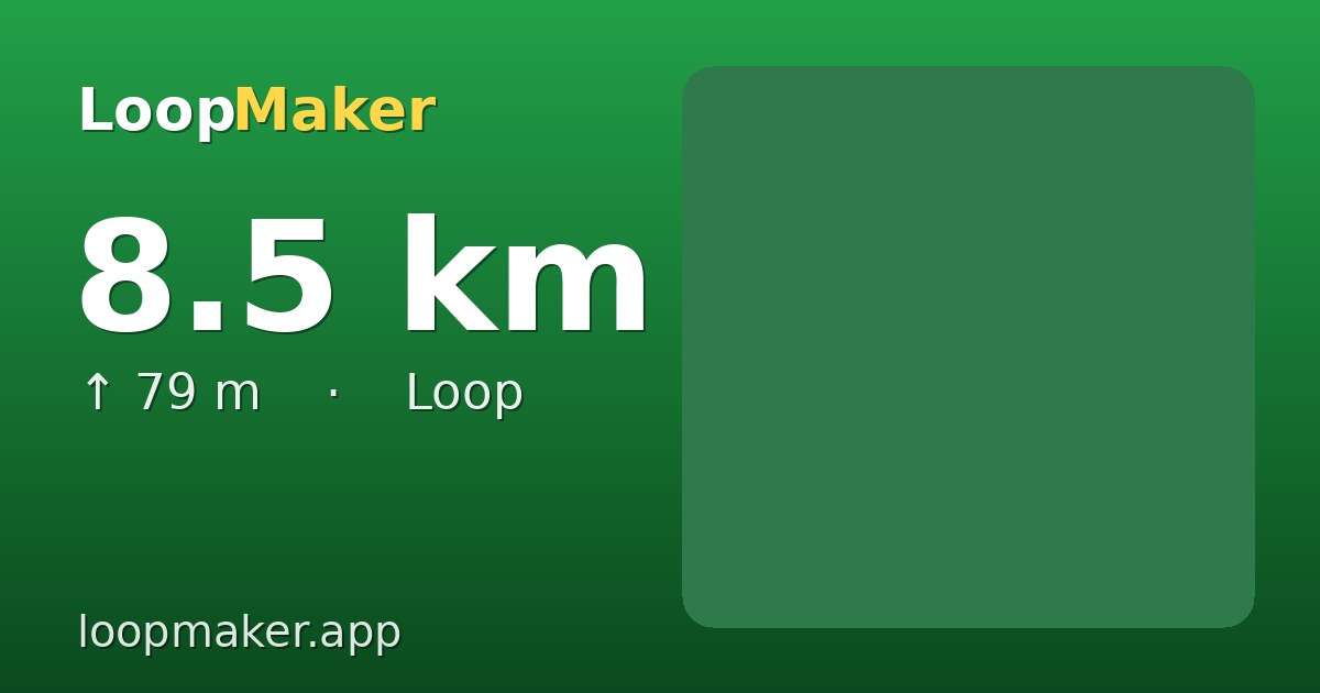 Map of Leijpark 8.5 km loop