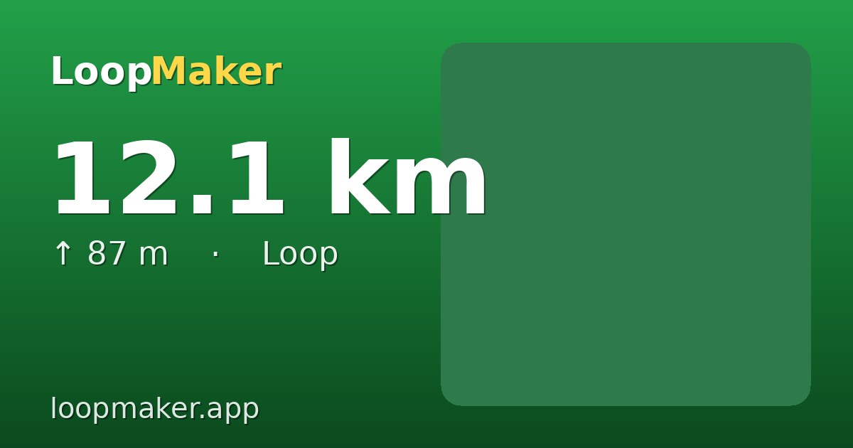 Map of Weerwater 12 km loop
